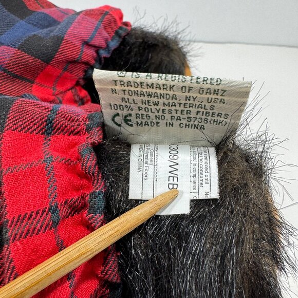 Cottage Collectibles Plush Bear Stuffed Animal Christy Rave Ganz 1996 Jointed - Picture 11 of 11